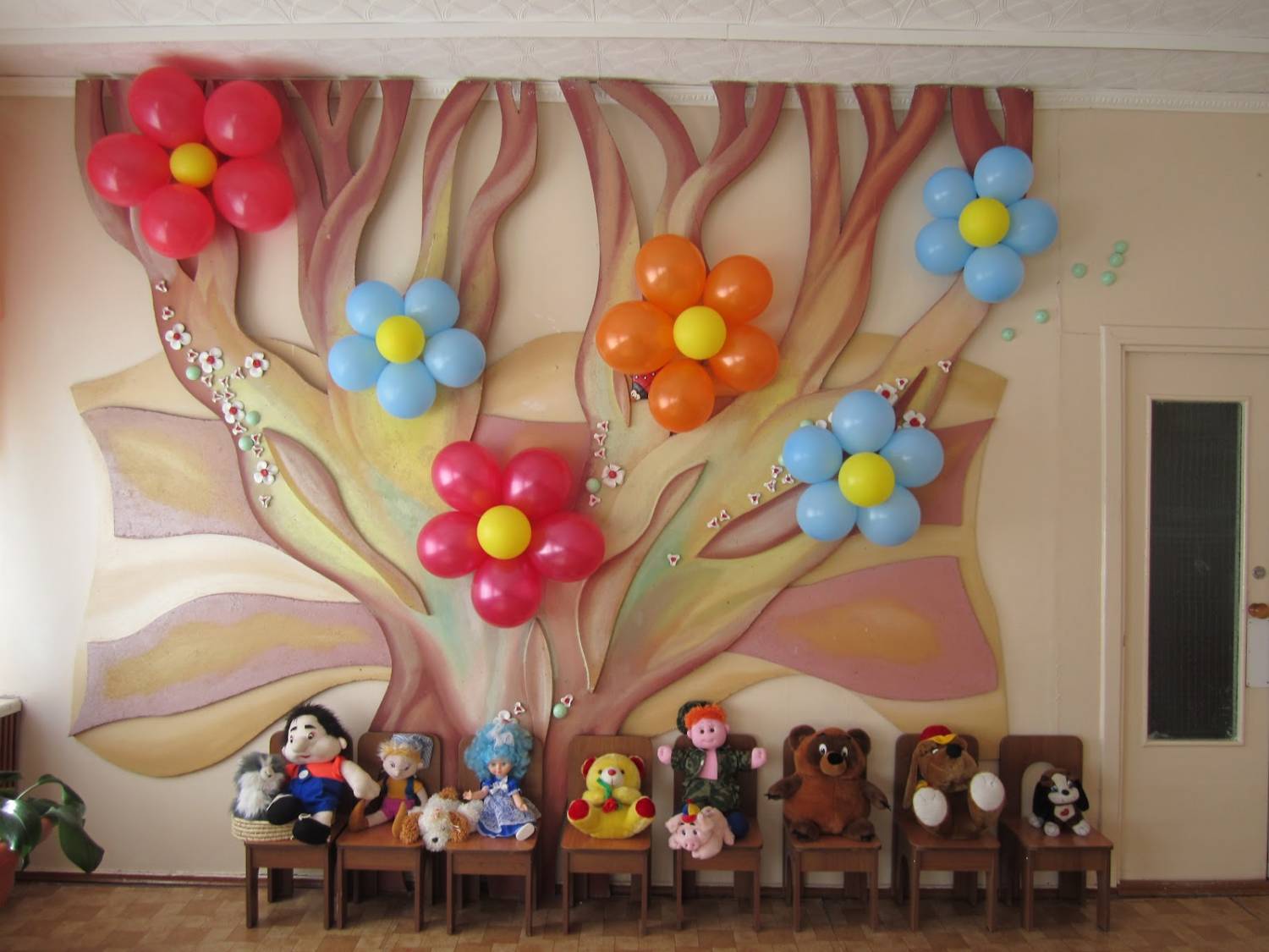оформление зала к детскому празднику